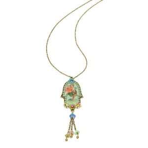 Vintage Inspired Hamsa Pendant by Michal Negrin Embellished with 