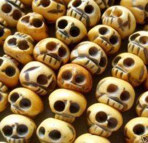 108 Ox Bone Skull Beads Buddhist Prayer Mala necklace  