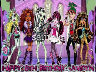 MONSTER HIGH Dolls Edible CAKE Image Icing Topper A  