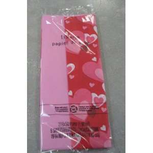   VW 2202 Pink / Hearts Dual Pack Tissue Paper: Everything Else