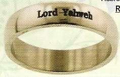 Lord Yahweh Ring Stainless SZ 10 Hebrew 651263024076  