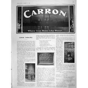  1905 ADVERTISEMENT CARRON IRONWORKS LONDON LIVERPOOL