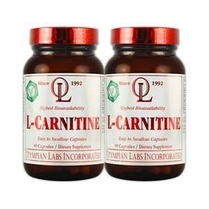  Olympian Labs L Carnitine TwinPack 120 Capsules Health 