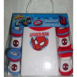  Marvel Spider Man & Friends 3 Piece Set, Bodysuit & 2 pair 