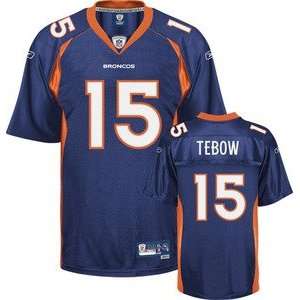  Tim Tebow Denver Broncos Premier Blue Jersey: Sports 