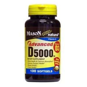  Mason Natural Advanced Vitamin D 5000 Iu Softgels   100 Ea 