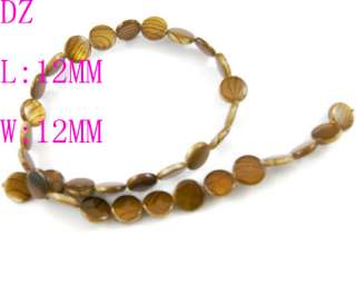 round flat mother of pearl shell beads costume fashion style