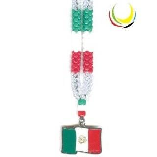   FLAG PENDANT BANDERA MEXICANA NAME DOG TAG ARMY BALL CHAIN NECKLACE