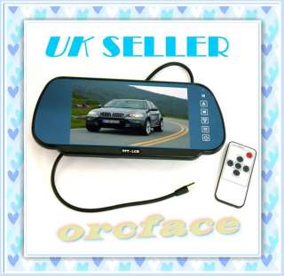 Title: 7 inch Wide TFT LCD Car Rearview Camera Bluetooth Screen 