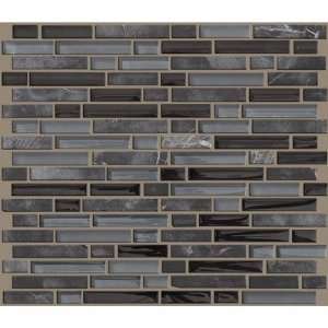  Mixed Up 12 x 12 Random Linear Mosaic Stone Accent Tile 