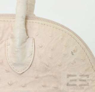 Francesco Rogani Pink Ostrich Leather Handbag  