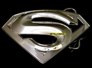 Licensed Superman Return Silver Color Belt Buckle  