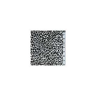  Black/White Leopard Velour   Apparel Fabric Arts, Crafts 