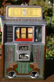1932 Caillie SPHINX 10 Cents Counter Top Slot Machine  