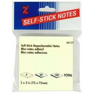 Stick On Notes 3 X 3 Yellow Color, 4 Count (6 Pack 
