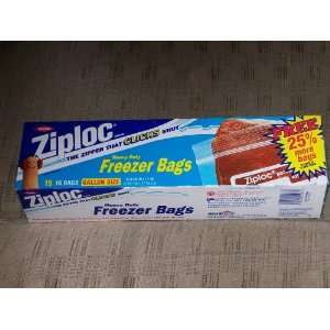   Ziploc Heavy Duty Gallon Size Freezer Bags 19 Count: Everything Else
