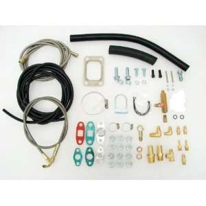   Oil Line Kit for T3/t4 , T3, T70 Turbo and Most Turbo: Automotive