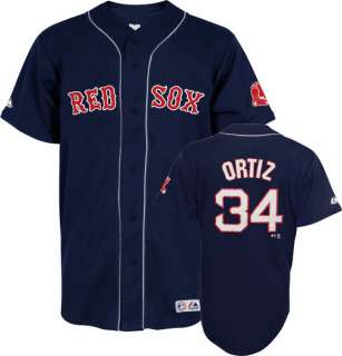 David Ortiz Boston Red Sox Navy #34 Youth Player Jersey  