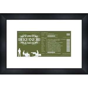 KEANE UK Tour 2004   Custom Framed Original Concert Ad   Framed Music 