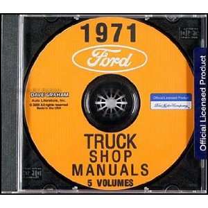    1971 Ford Truck Repair Shop Manual Set on CD ROM: Ford: Books
