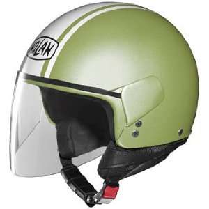 Nolan N30 Flashback Open Face Motorcycle Helmet Pearl Lime Extra Large 