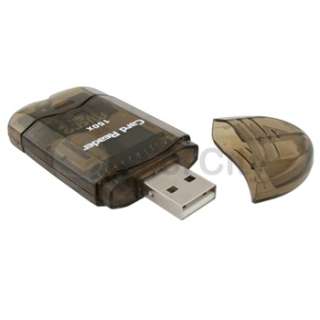 Portable Smoke SDHC SD MMC Memory Card Reader to USB 2.0 Adapter 