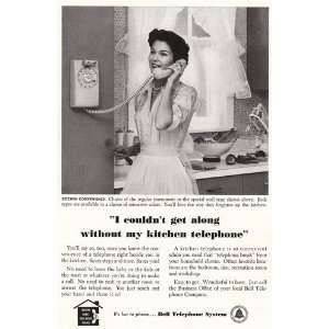   Ad: 1958 Bell Telephone: Kitchen Telephone: Bell Telephone: Books