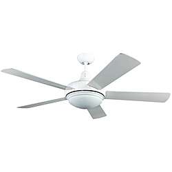 Contemporary White Two light Ceiling Fan  Overstock