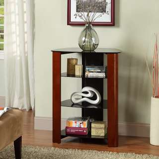 Wood Accent 35 inch Audio Component Tower  