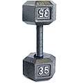 CAP Barbell 80 pound Cast Iron Hex Dumbbell  Overstock