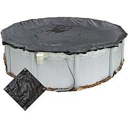 Rugged 21 foot Round Above ground Mesh Pool Cover  Overstock