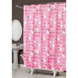 Hello Kitty Strawberry Fabric Shower Curtain  