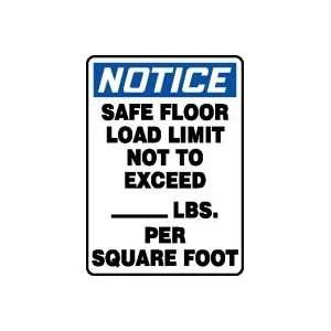   NOT TO EXCEED ___ LBS. PER SQUARE FOOT 14 x 10 Dura Fiberglass Sign