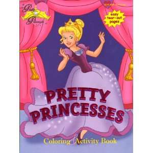  Pretty Princesses Coloring & Activity Book ~ Purple Dress 