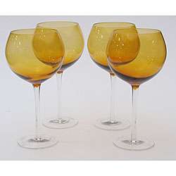 Certified International Dark Amber 28 oz Red Wine Glasses (Set of 8 