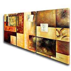   Multicolor Hand painted 3 piece Oil Painting Set  