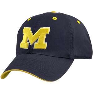   Michigan Wolverines Navy Blue Crew Adjustable Hat: Sports & Outdoors