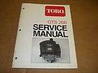 a689) Toro Engine Service Manual Model GTS 200 Engine