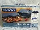 ANCHOR 3 PIECE OVEN BASICS, 9x13 GLASS BAKEWARE TOTE SET C41