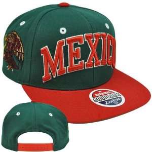   Green Red License Flat Bill Hat Cap:  Sports & Outdoors