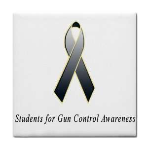  Students for Gun Control Awareness Ribbon Tile Trivet 