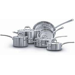   Samuelsson 10 piece Stainless Steel Cookware Set  Overstock