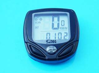 Bike Wireless LCD Cycle Computer Odometer Speedometer  