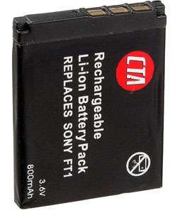 CTA Replacement Battery for Sony NP FT1  Overstock
