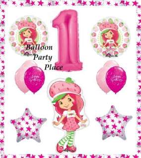   shortcake birthday party FIRST ONE 1ST BALLOONS supplies decorations