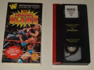   SLAMS ~ 1995 Coliseum Video vhs & box SUPERSLAMS Bret vs Owen Hart