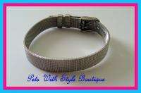 10mm Stainless Steel Mesh Bracelet Personalize Charms  