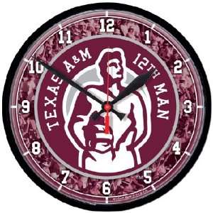  Texas A&M Wall Clock (12th Man)
