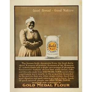  1905 Ad Gold Medal Flour Washburn Crosby Black Woman 