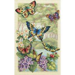 Dimensions Gold Collection Butterfly Forest Cross Stitch Kit 